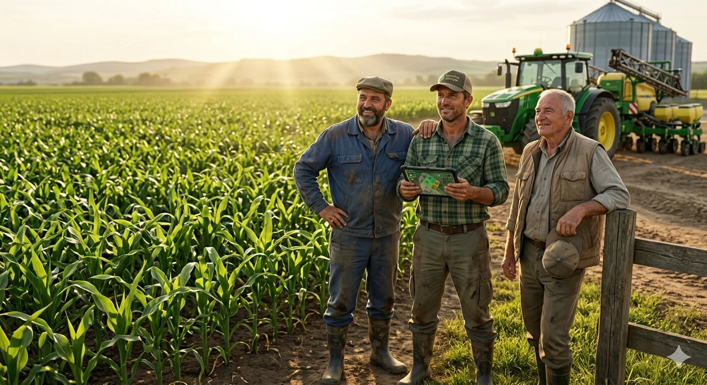 Moderni traktor sa GPS sistemom radi na njivi u Srbiji
